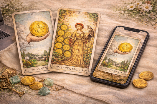 Attracting Wealth with Tarot: Ace & Nine of Pentacles