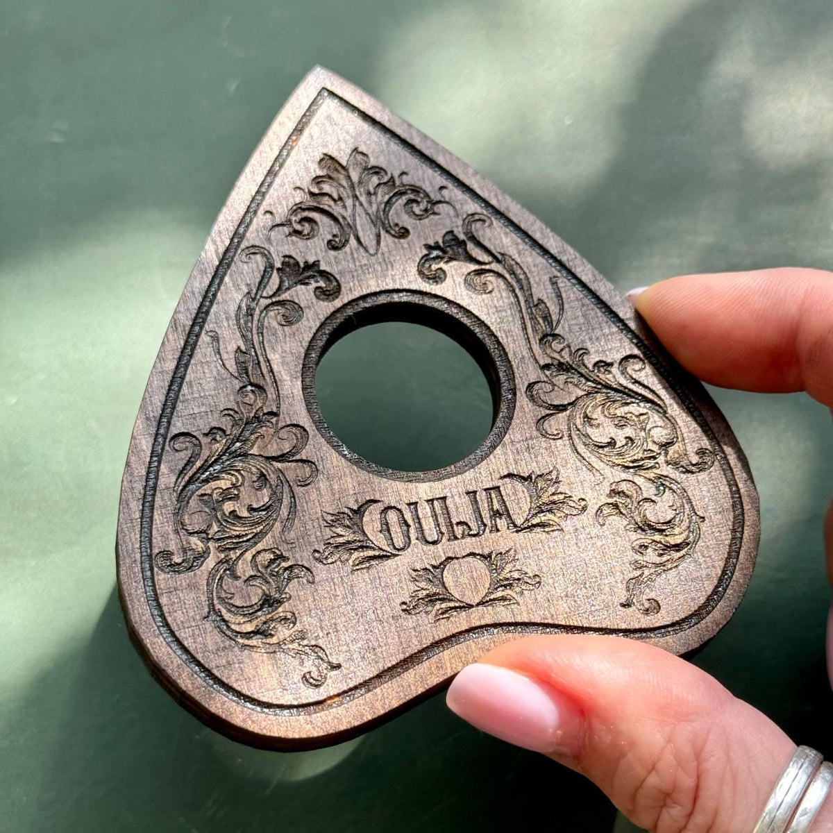 Gothic Ouija Board with Planchette: Victorian Fortune Telling Game