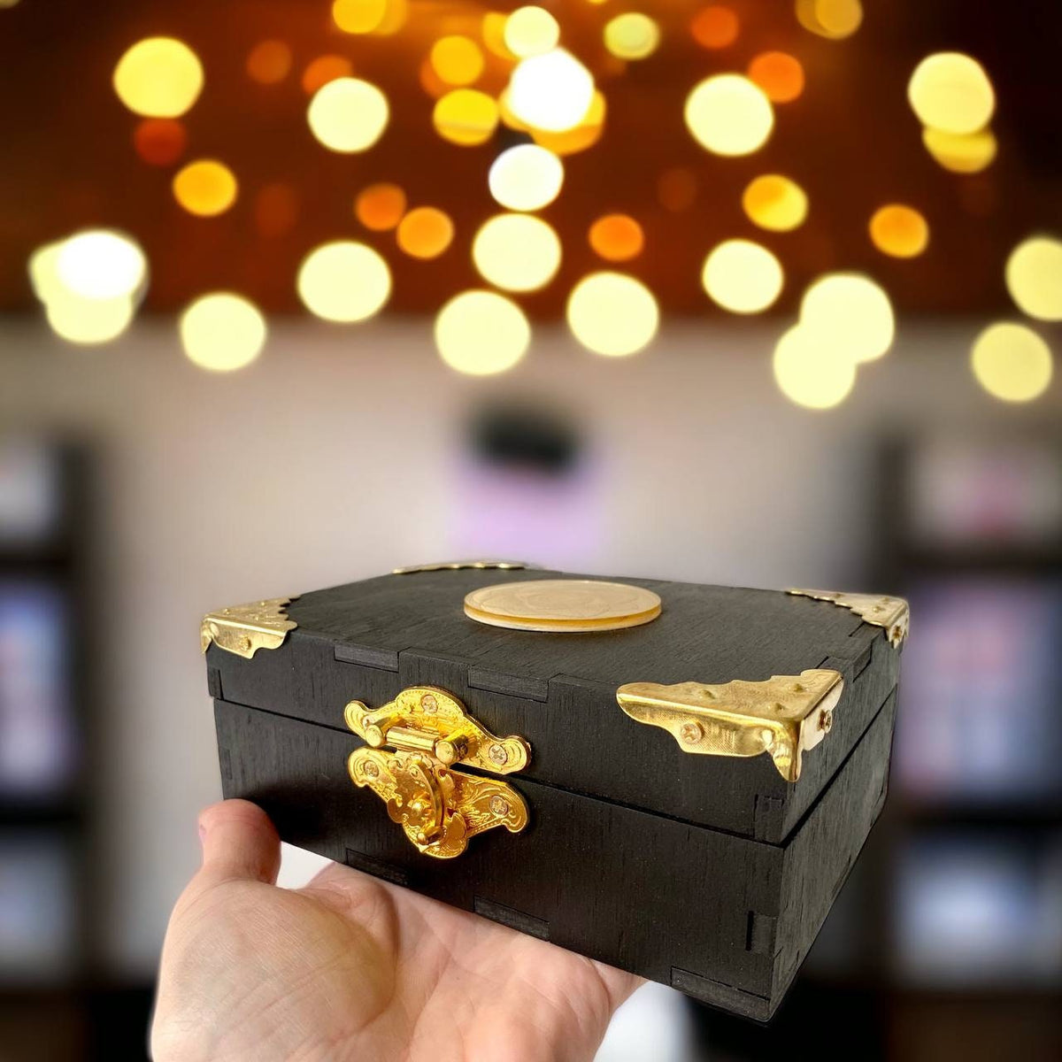 Gold Foil Rider Waite Smith Tarot Deck with Personalized Box