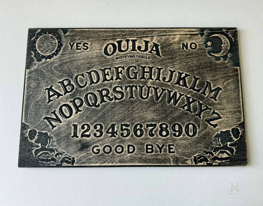 Wooden Ouija Board Vintage Spirit Board – Gothic Divination Decor Gift