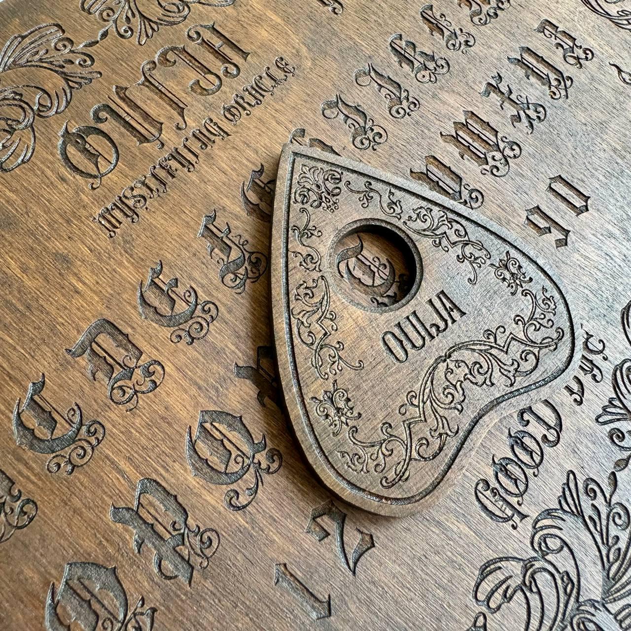 Vintage Ouija Board – Medici Style Wooden Spirit Board with Divination Planchette
