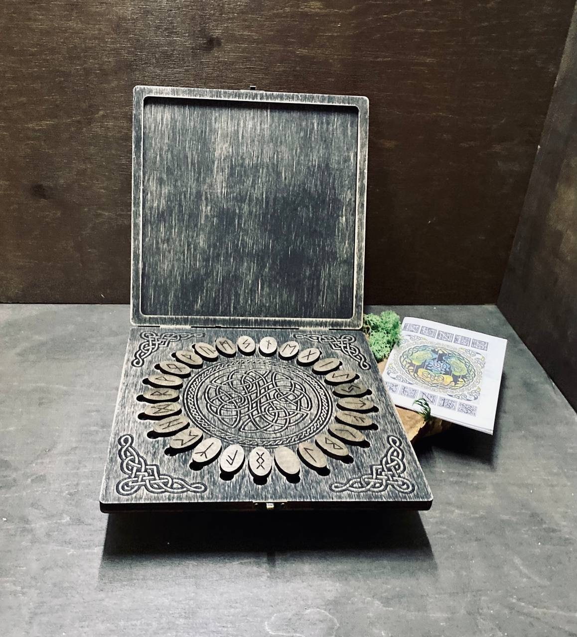 Scandinavian Futhark Runes Set: Norse Divination Esoteric Tools