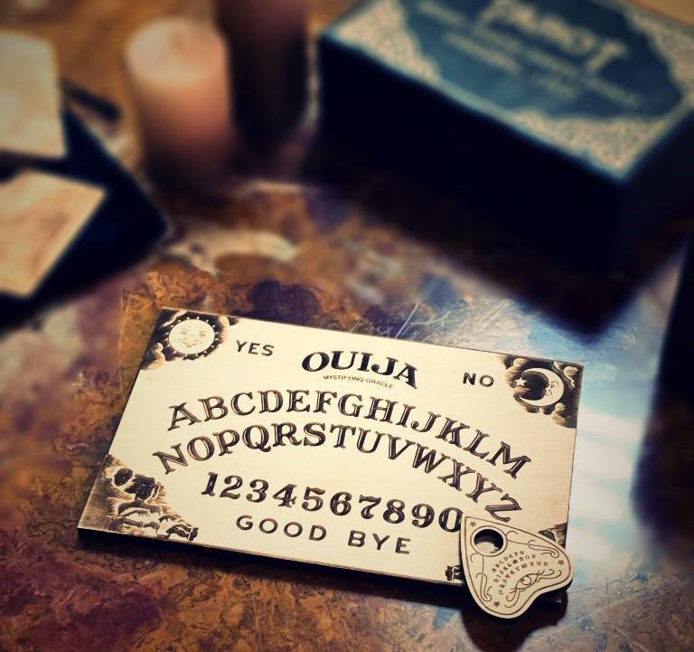 Wooden Ouija Board - Spirit Talking Board With Planchette Included | Mystic Divination Game