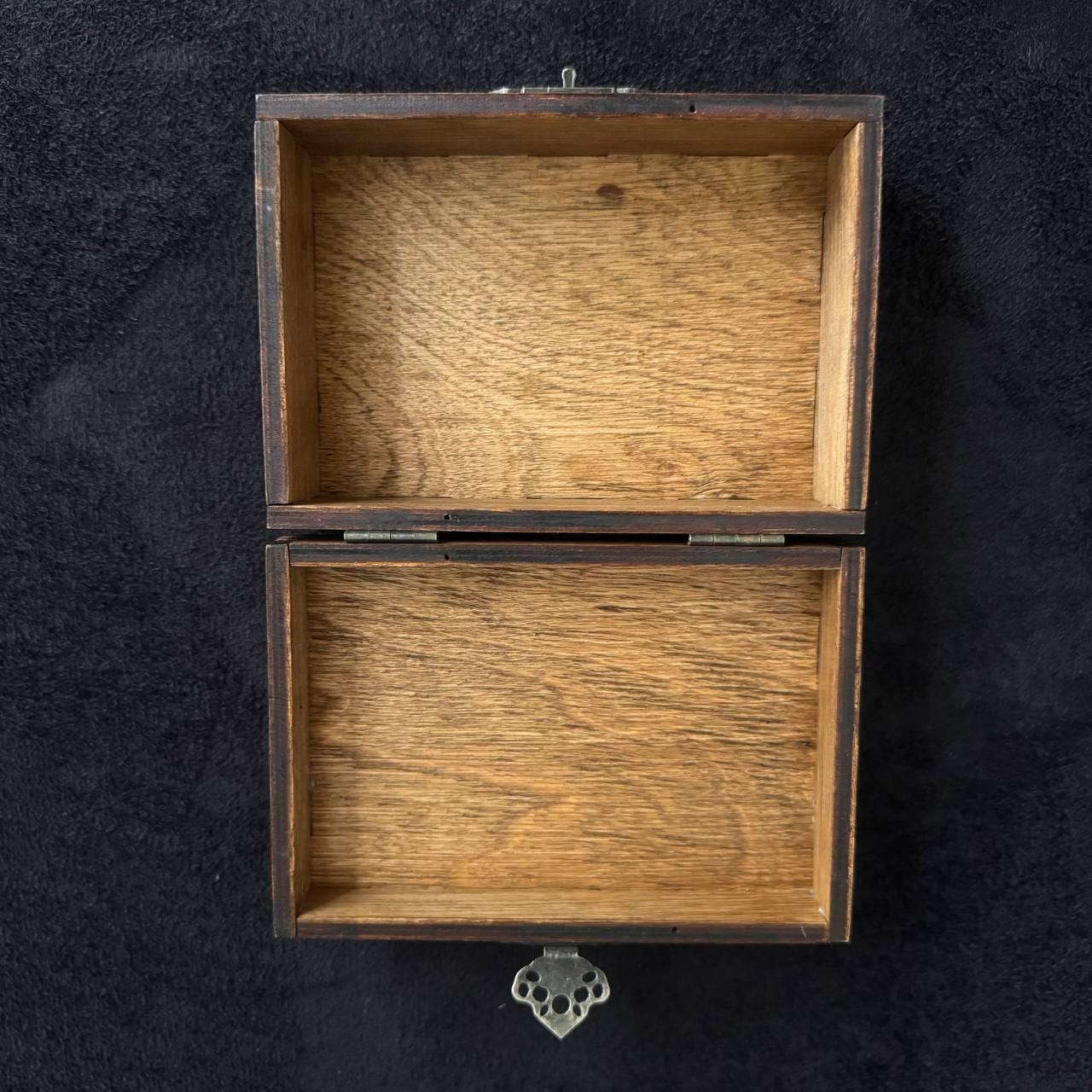 Moon Phase Tarot Box - Wooden Rosewood Deck Storage Chest for Witchcraft Supplies