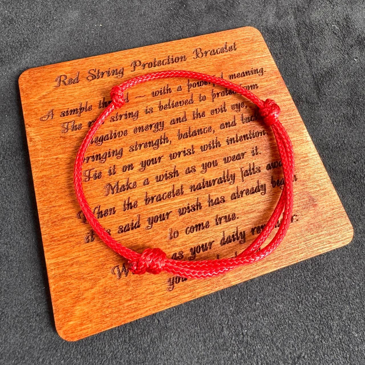Red String Protection Bracelet, Lucky Knot Spiritual Amulet Gift