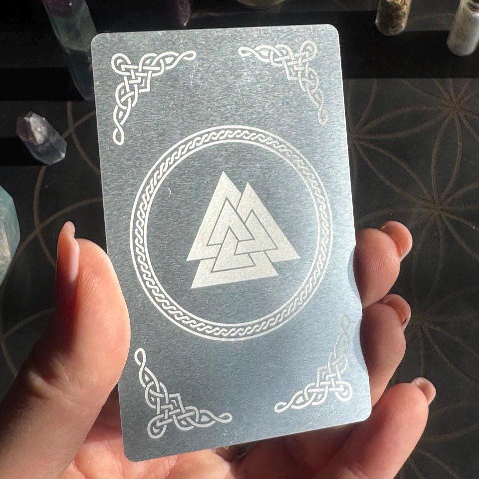 Runic Happiness Amulet Card: Celtic Talisman