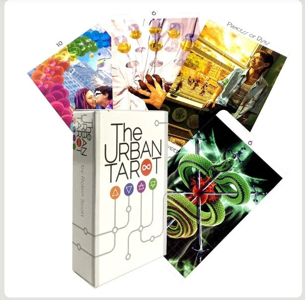 Urban Tarot Deck with Wooden Box & Spread Board