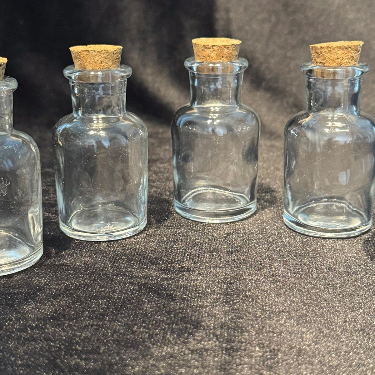 Mini Spell Bottles Set: Witchcraft Apothecary Glass Vials with Cork Lids
