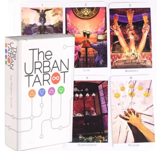 Urban Tarot Deck with Wooden Box & Spread Board