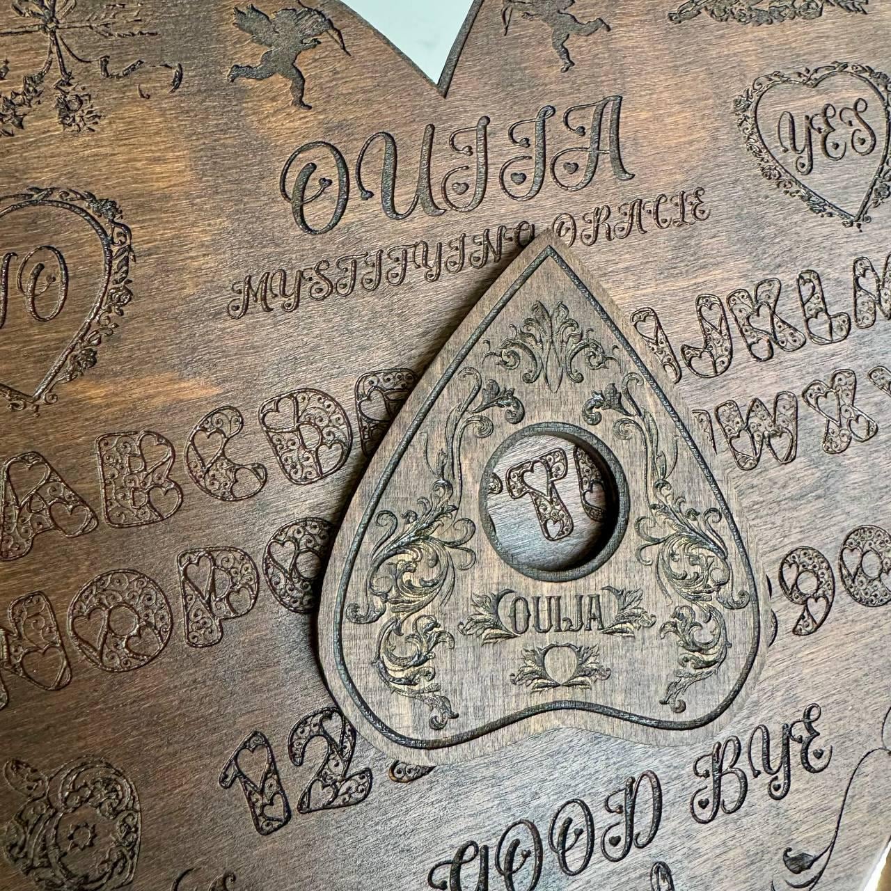 Heart Ouija Board with Planchette: Romantic Witchy Talking Board