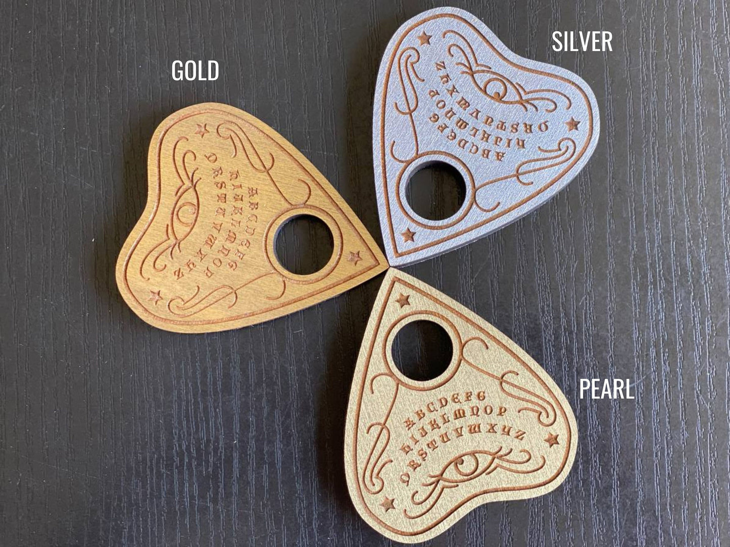 Wooden Planchette Keychain: Ouija Board Talking Board Accessory