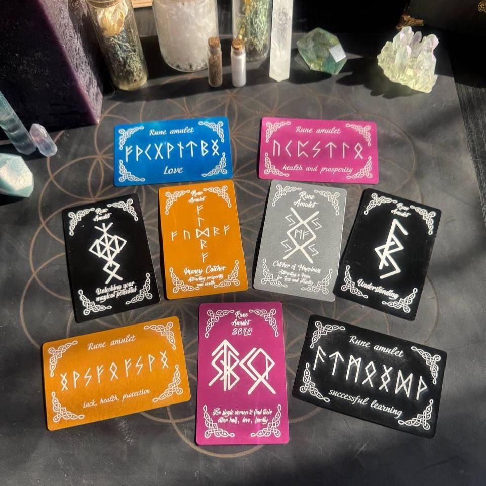 Runic Love Amulet for Women, Attraction Talisman, Rune Card for Love and Relationship