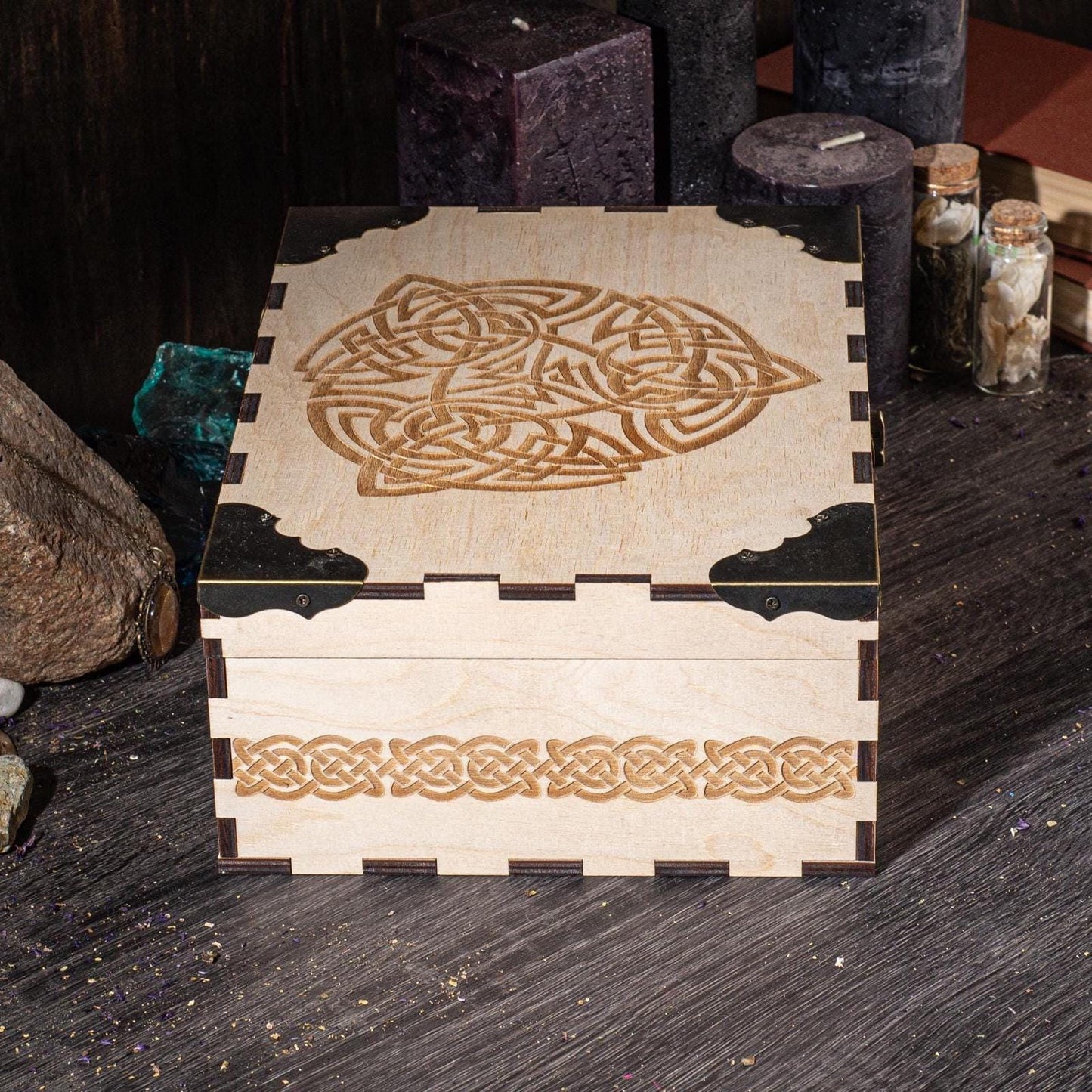 Personalized Wooden Storage Box – Engraved Keepsake Chest, Custom Gift Box