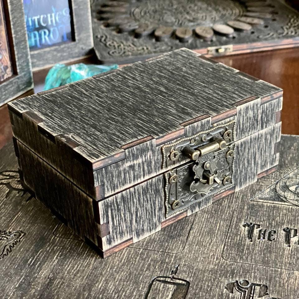 Old Style Lenormand Deck with Personalized Wooden Box