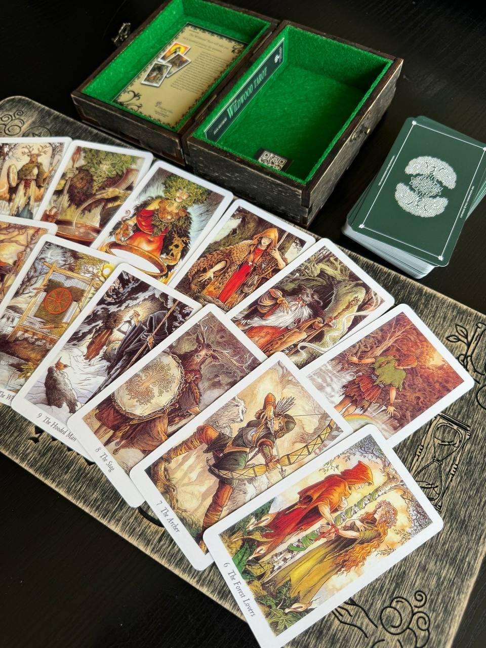 Wild Wood Tarot Deck with Wooden Box & Spread Board