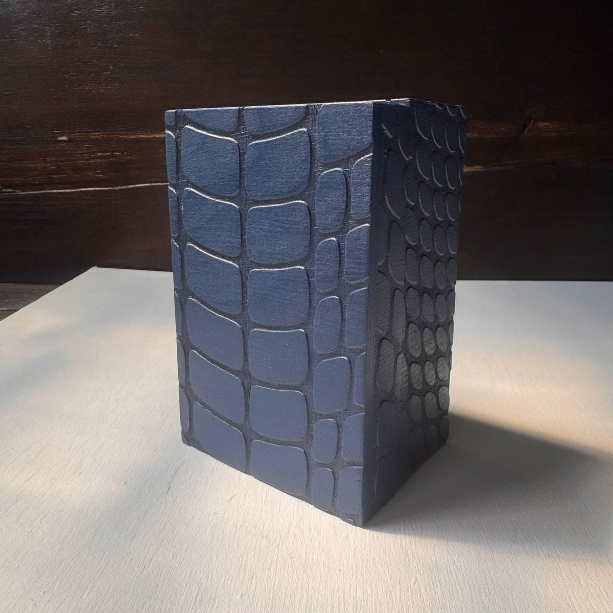 Blue Reptile Tarot Box – Wooden Tarot & Crystal Storage Case