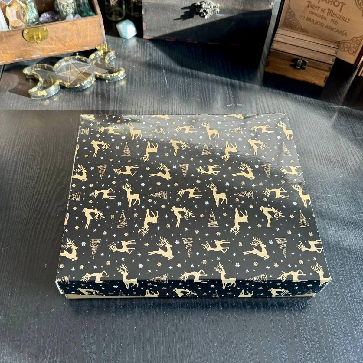 Witchcraft Mystery Box, Esoteric Surprise Gift Set with Tarot and Crystals