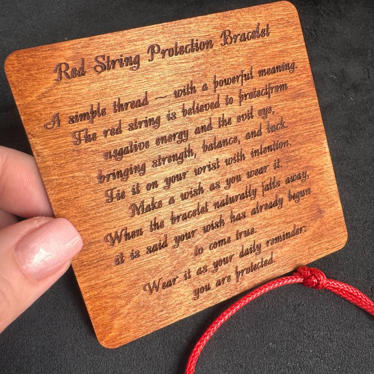 Red String Protection Bracelet, Lucky Knot Spiritual Amulet Gift