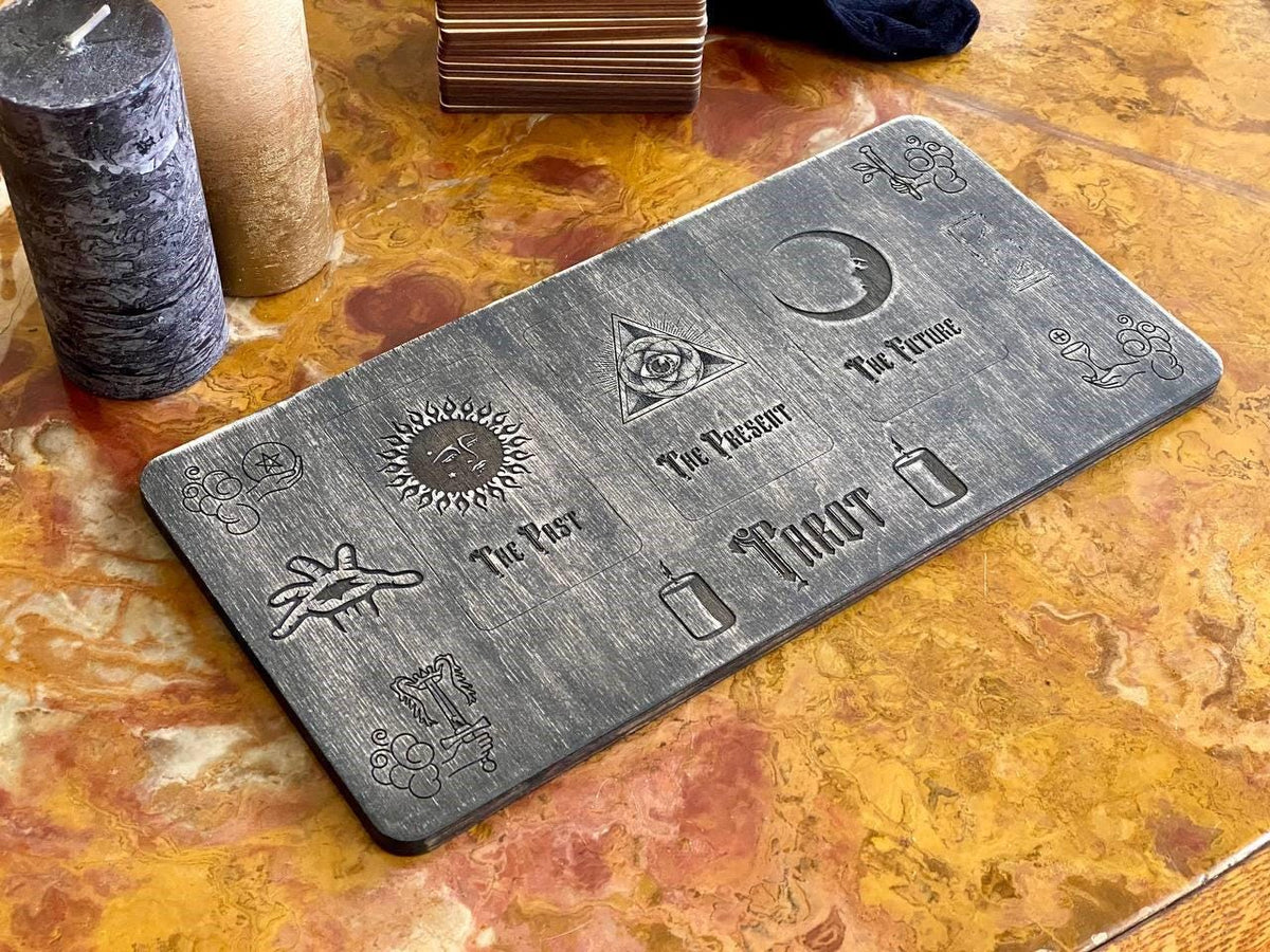 Animal Tarot Deck with Wooden Box & Spread Board