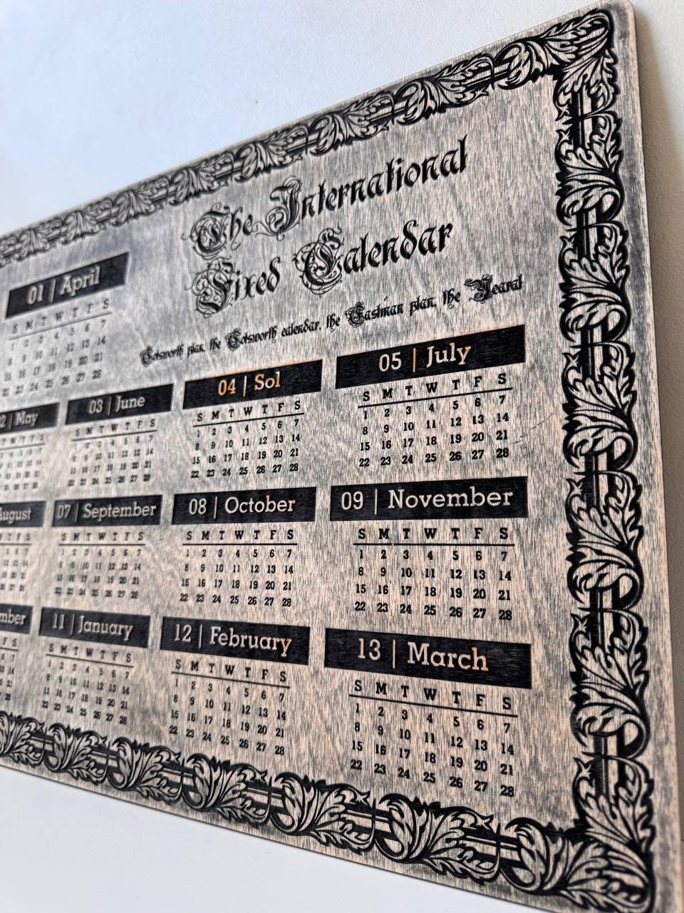 13 Month Calendar – International Fixed Calendar, Cotsworth Calendar Explained