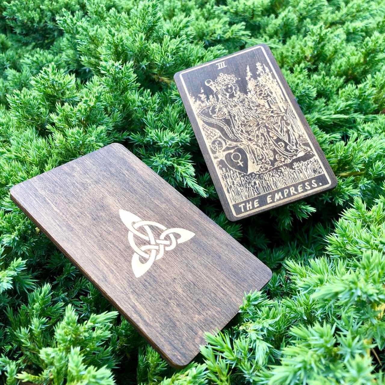 The Empress Tarot Card – Wooden Rider–Waite–Smith Major Arcana