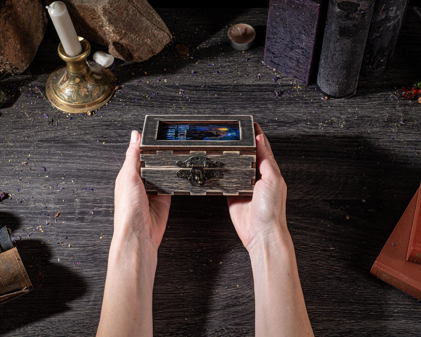 Tarot of the Witches Deck with Wooden Box & Spread Board