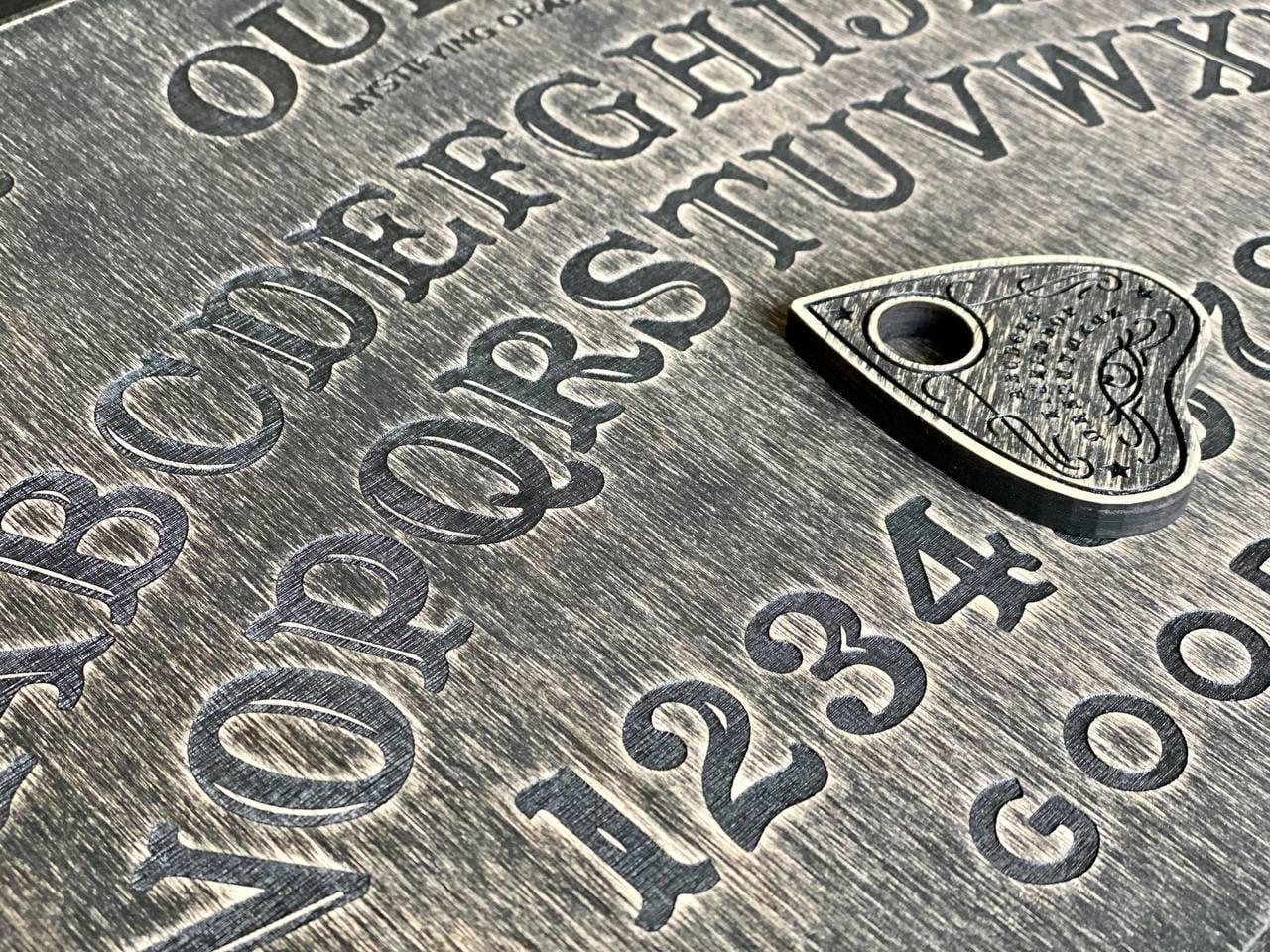 Wooden Ouija Board - Spirit Talking Board With Planchette Included | Mystic Divination Game