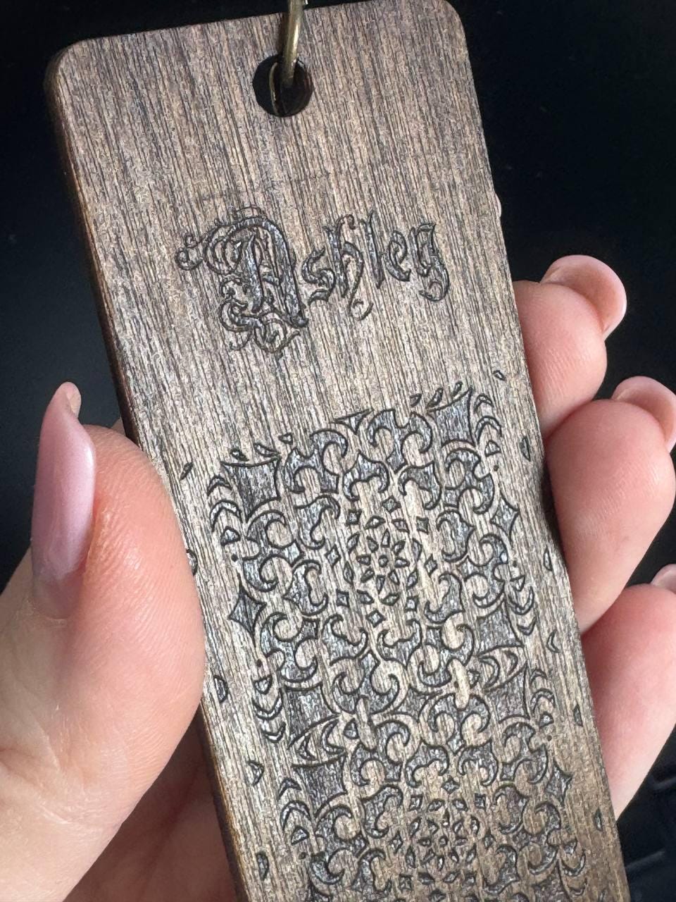 Personalized Wooden Bookmark, Custom Engraved Reader Gift