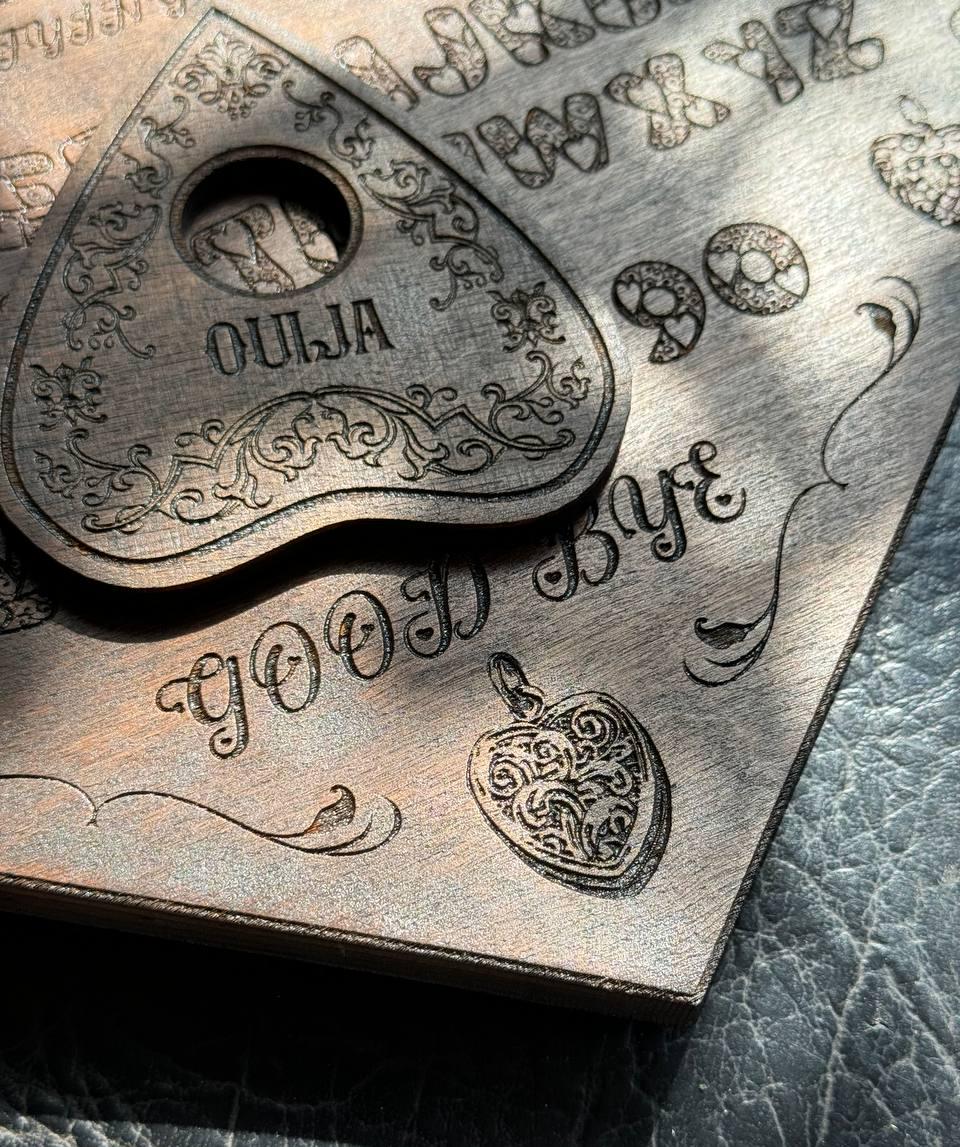 Heart Ouija Board with Planchette: Romantic Witchy Talking Board