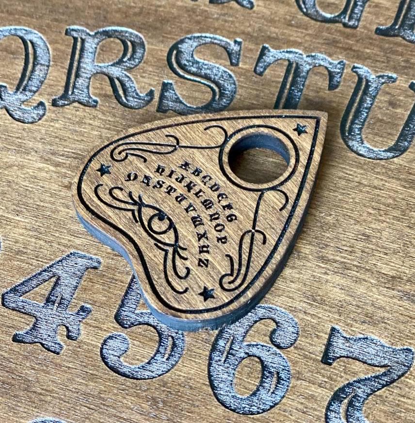 Wooden Ouija Board - Spirit Talking Board With Planchette Included | Mystic Divination Game