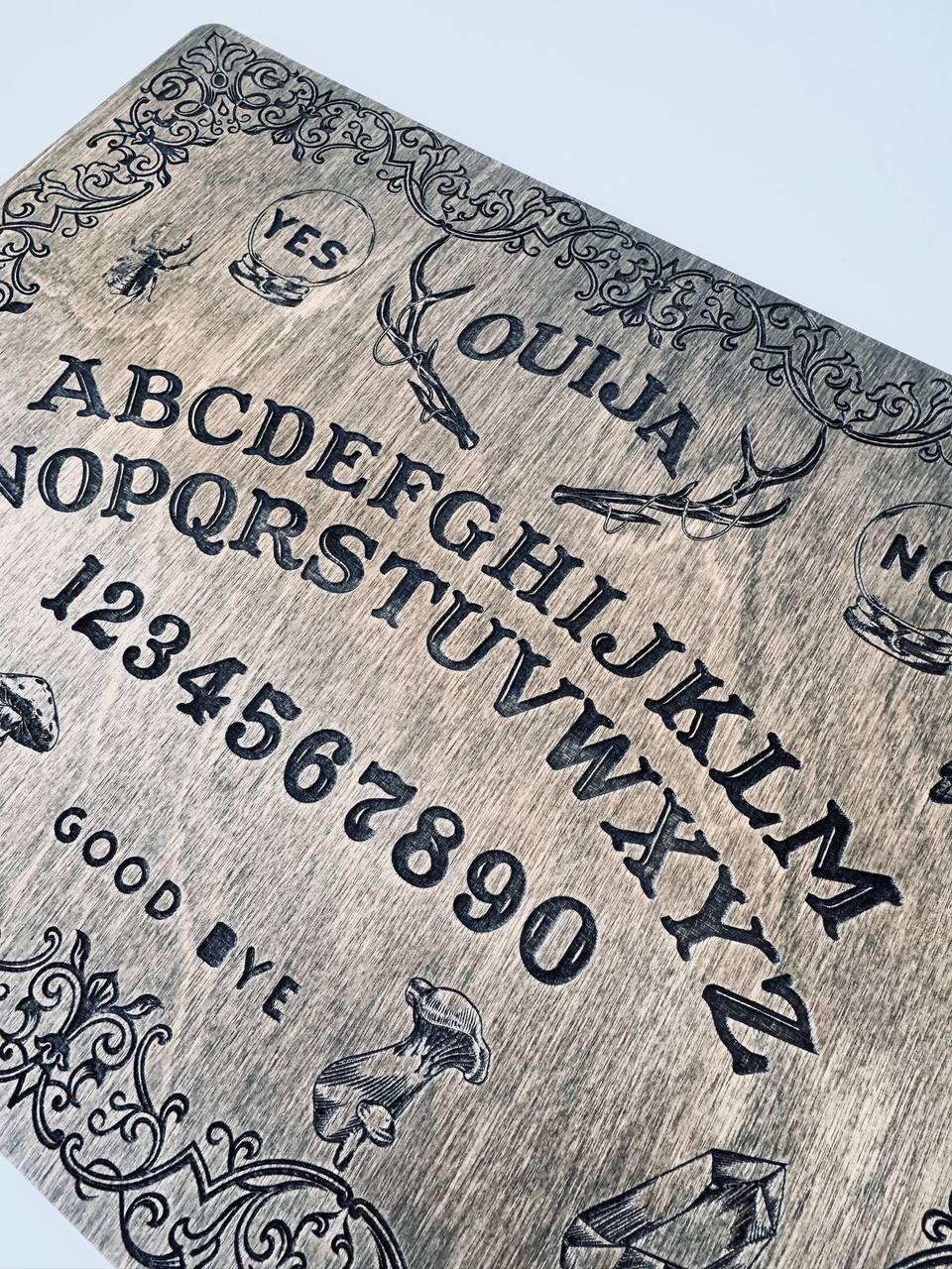 Wooden Ouija Board, Witchy Divination Spirit Board, Gothic Home Decor