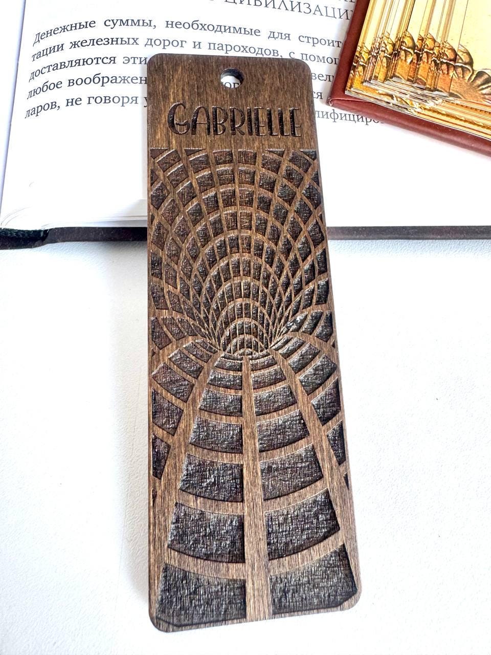 Personalized Wooden Bookmark, Engraved Name Reader Gift