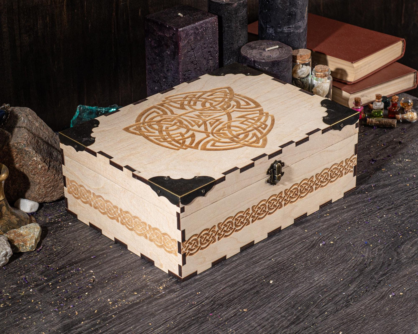 Personalized Wooden Storage Box – Engraved Keepsake Chest, Custom Gift Box
