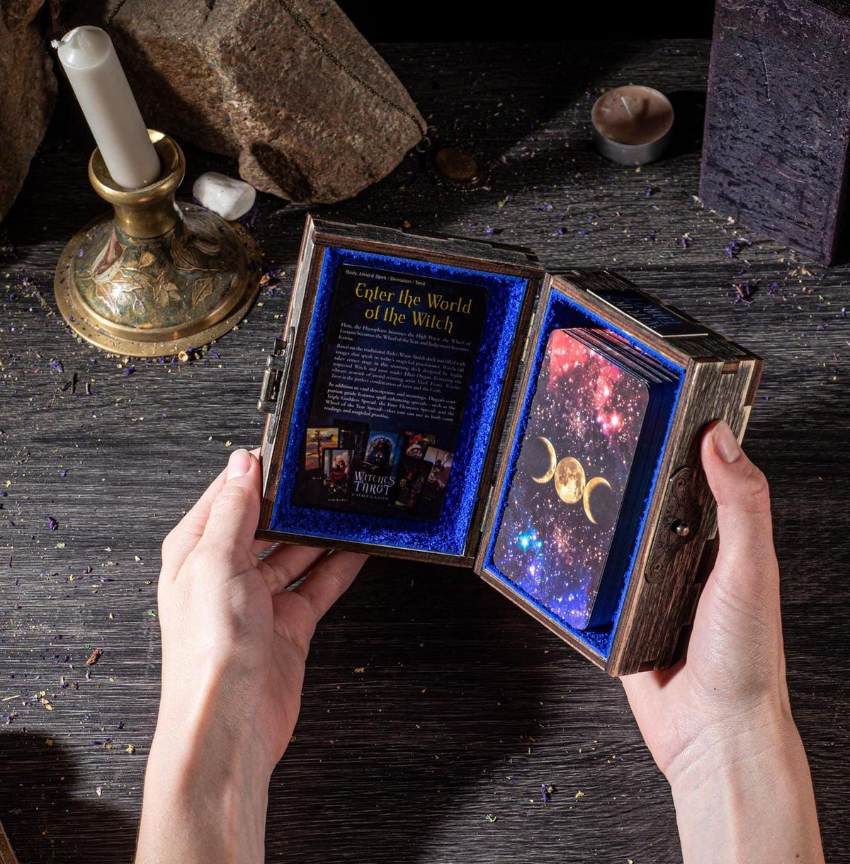 Tarot of the Witches Deck with Wooden Box & Spread Board