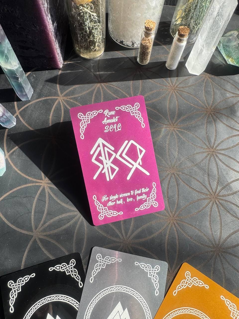 Runic Love Amulet for Women, Attraction Talisman, Rune Card for Love and Relationship