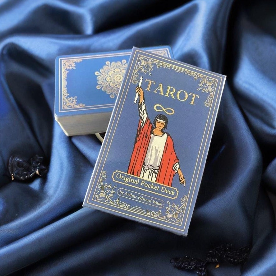 Personalized Rider Waite Tarot Deck, Engraved Box