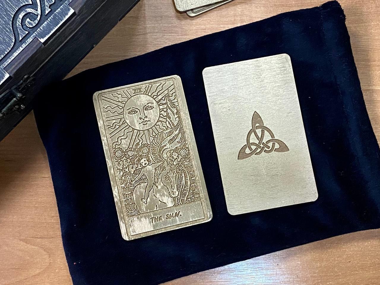 Card of the Day Wooden Tarot Rider–Waite–Smith Daily Guidance Card