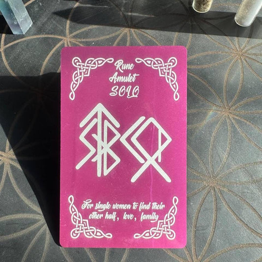 Runic Love Amulet for Women, Attraction Talisman, Rune Card for Love and Relationship