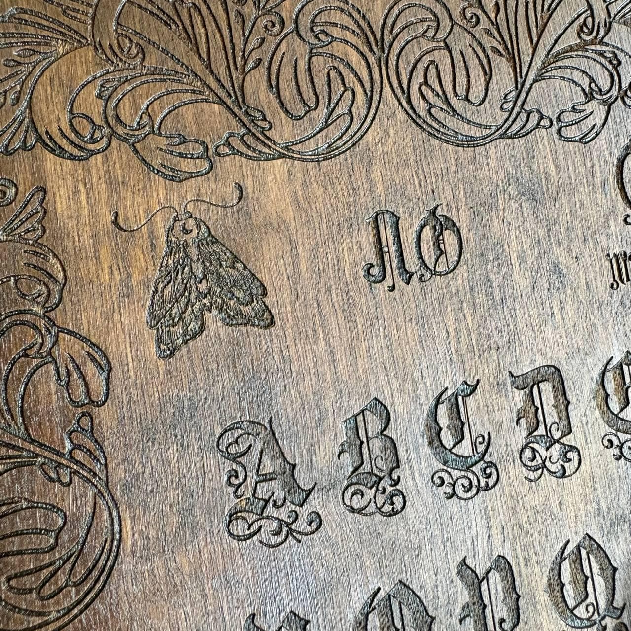 Vintage Ouija Board – Medici Style Wooden Spirit Board with Divination Planchette