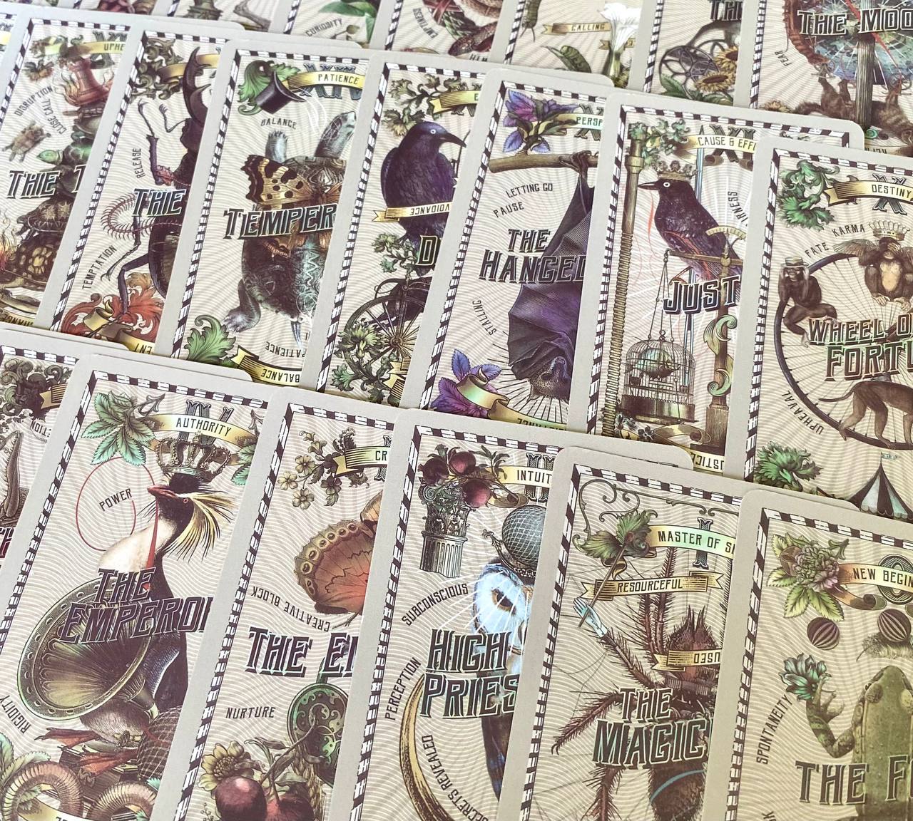 a bunch of stamps with different pictures on them