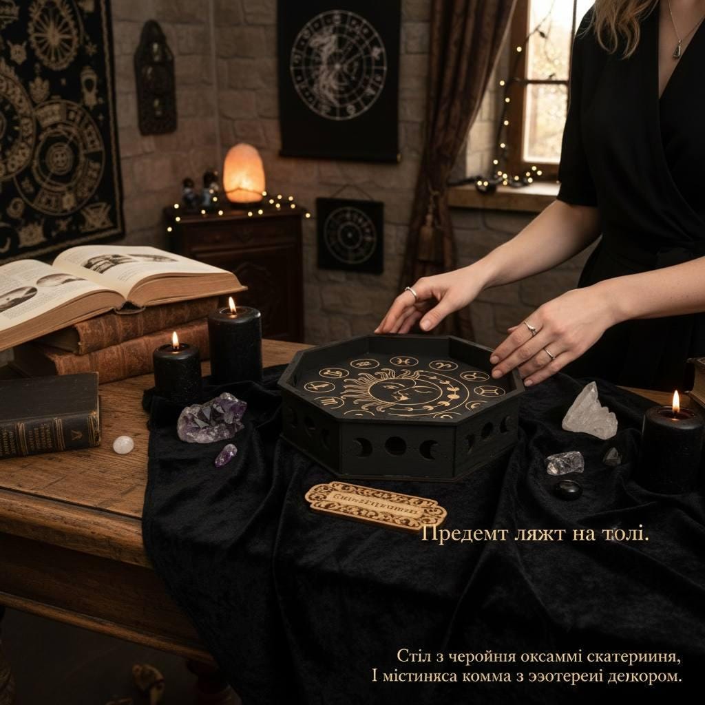 Zodiac Altar Tray, Sun Moon Astrology Witchcraft Decor