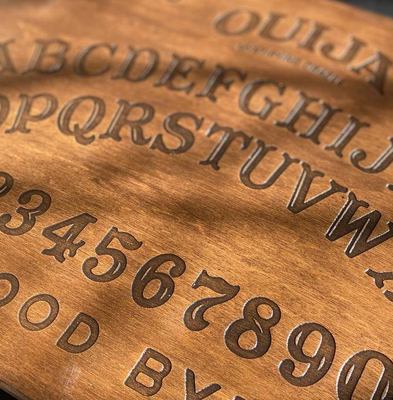 Wooden Ouija Board - Spirit Talking Board With Planchette Included | Mystic Divination Game