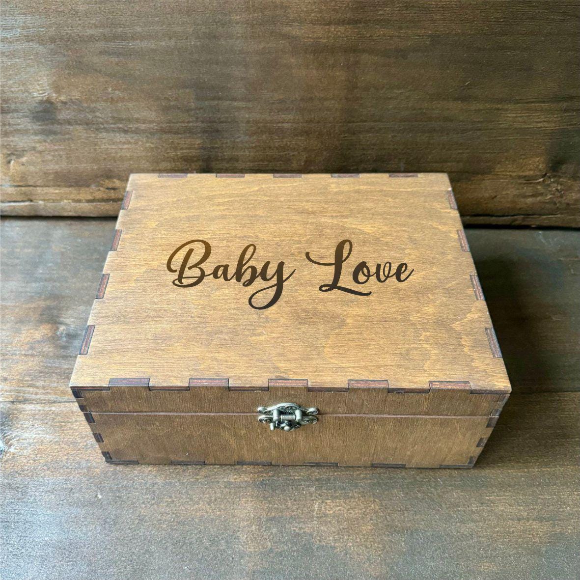 Engraved Wooden Mystery Box: Witch Gift, Crystal Storage