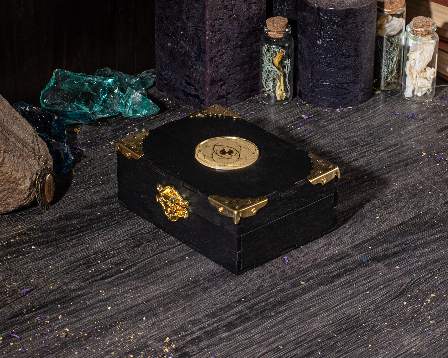 Gold Foil Rider Waite Smith Tarot Deck with Personalized Box