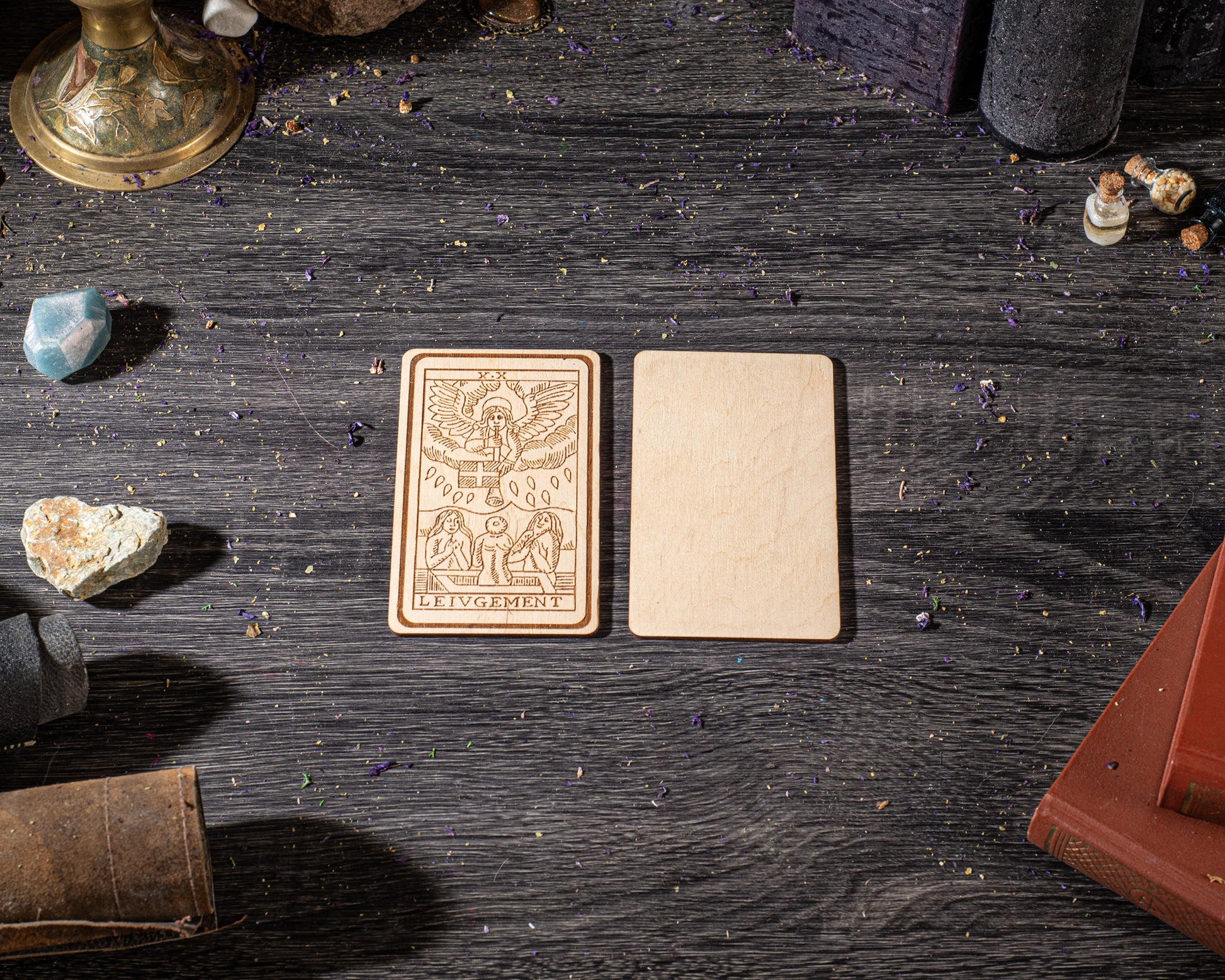 Major Arcana tarot cards layout for intuitive guidance