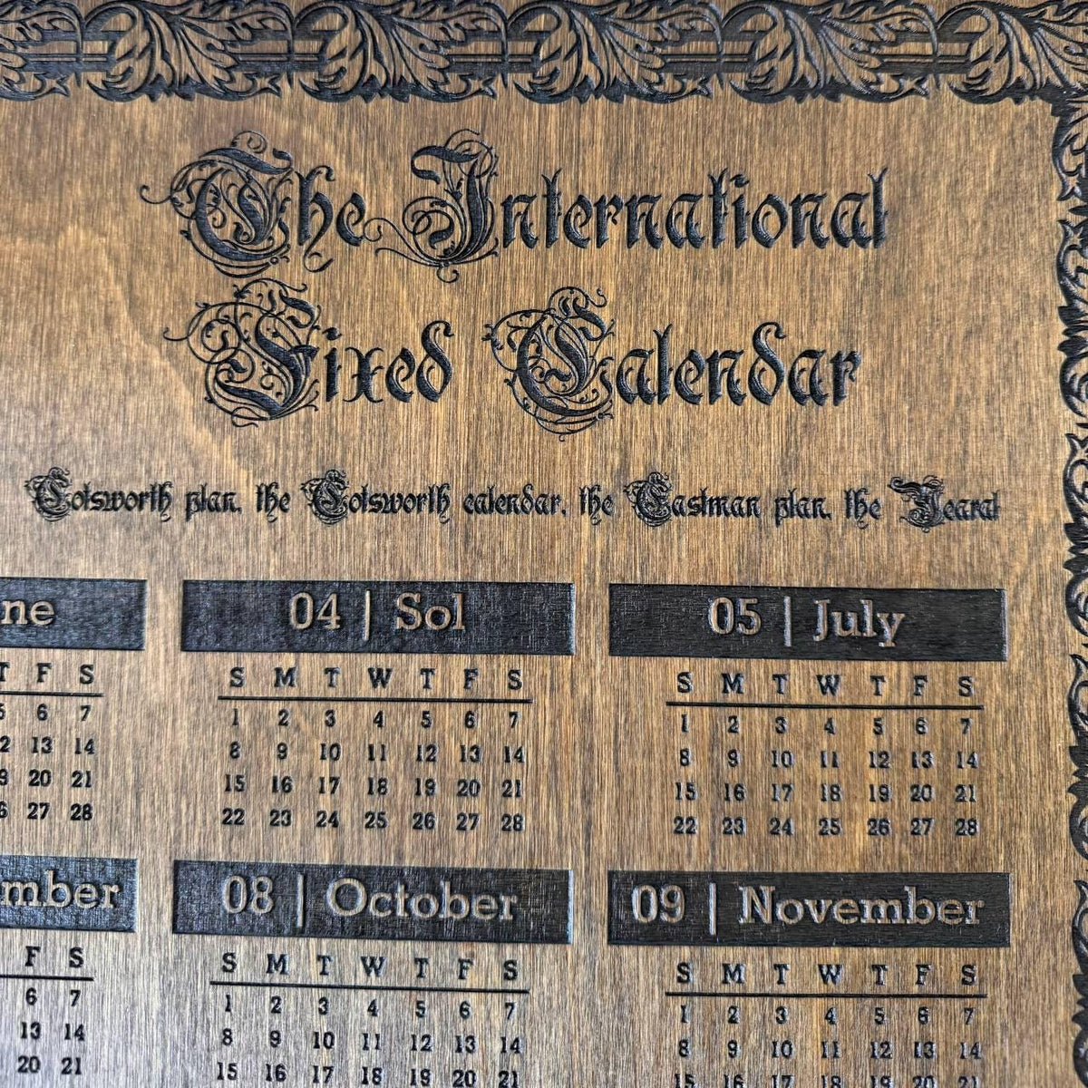 13-Month Time System Calendar – International Fixed Calendar Explained
