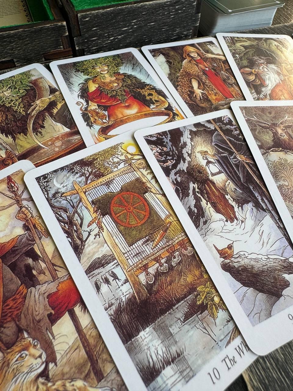 Wild Wood Tarot Deck with Wooden Box & Spread Board