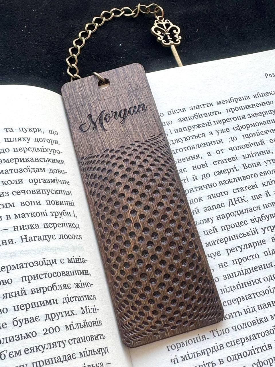 Personalized Wooden Bookmark, Engraved Wedding Favor Gift