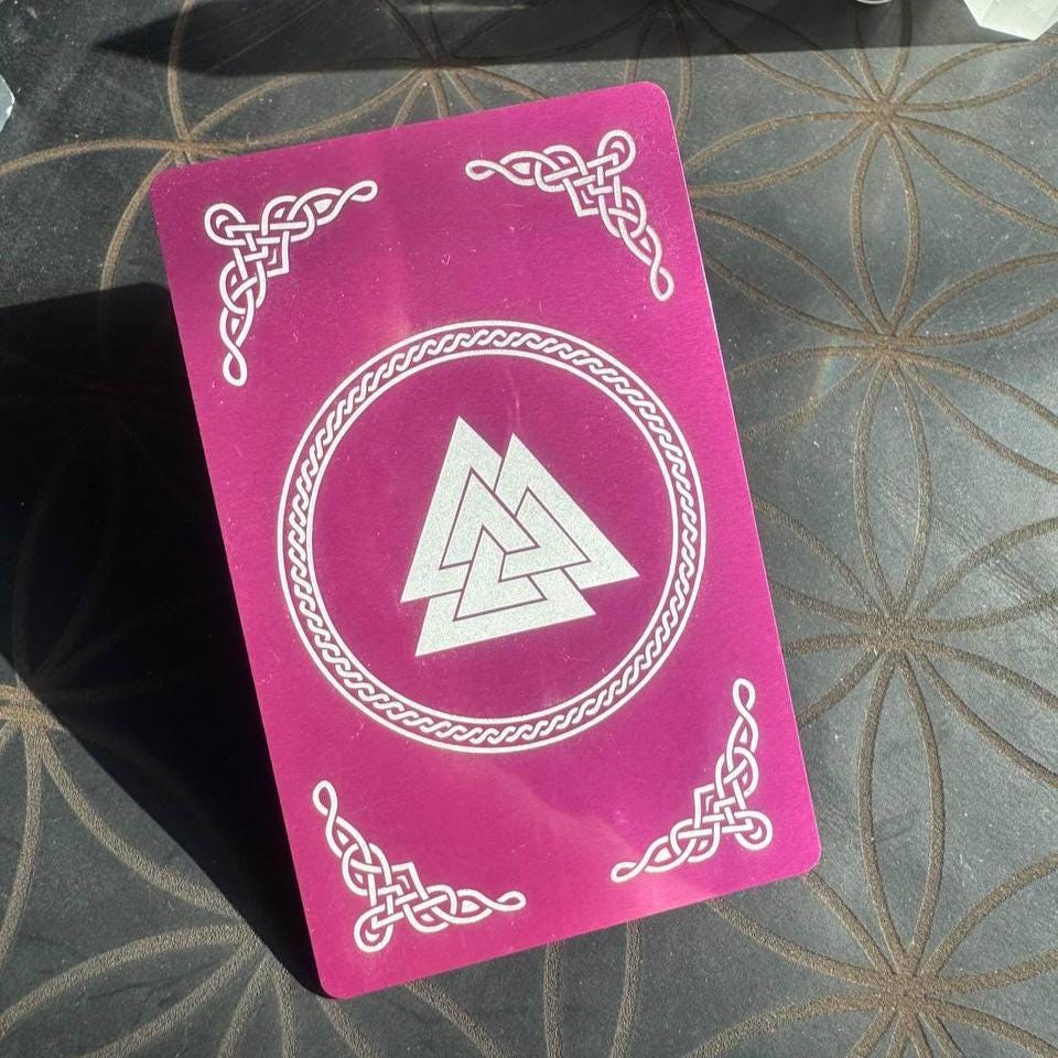 Runic Love Amulet for Women, Attraction Talisman, Rune Card for Love and Relationship