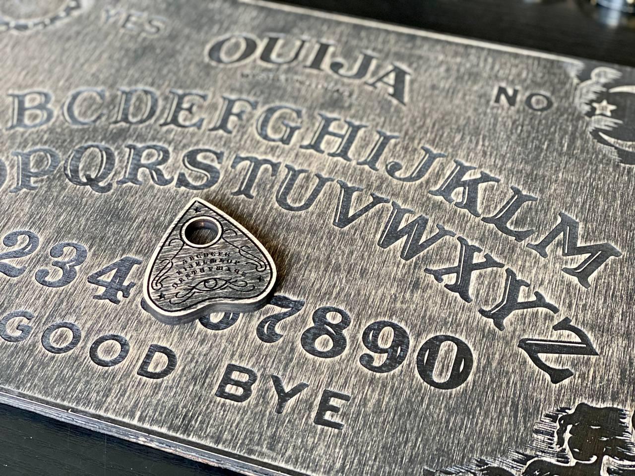 Wooden Ouija Board - Spirit Talking Board With Planchette Included | Mystic Divination Game